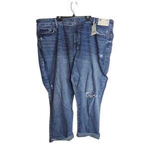 ana Women's Size 24 Mid-Rise Boyfriend Jeans Straight Leg